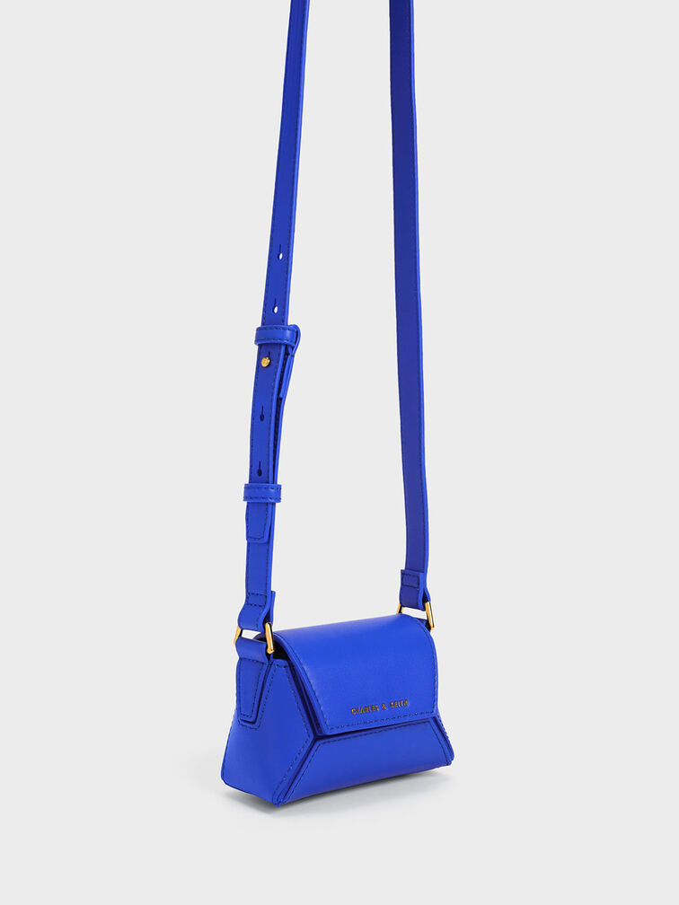 Nasrin Geometric Mini Bag, Cerulean, hi-res