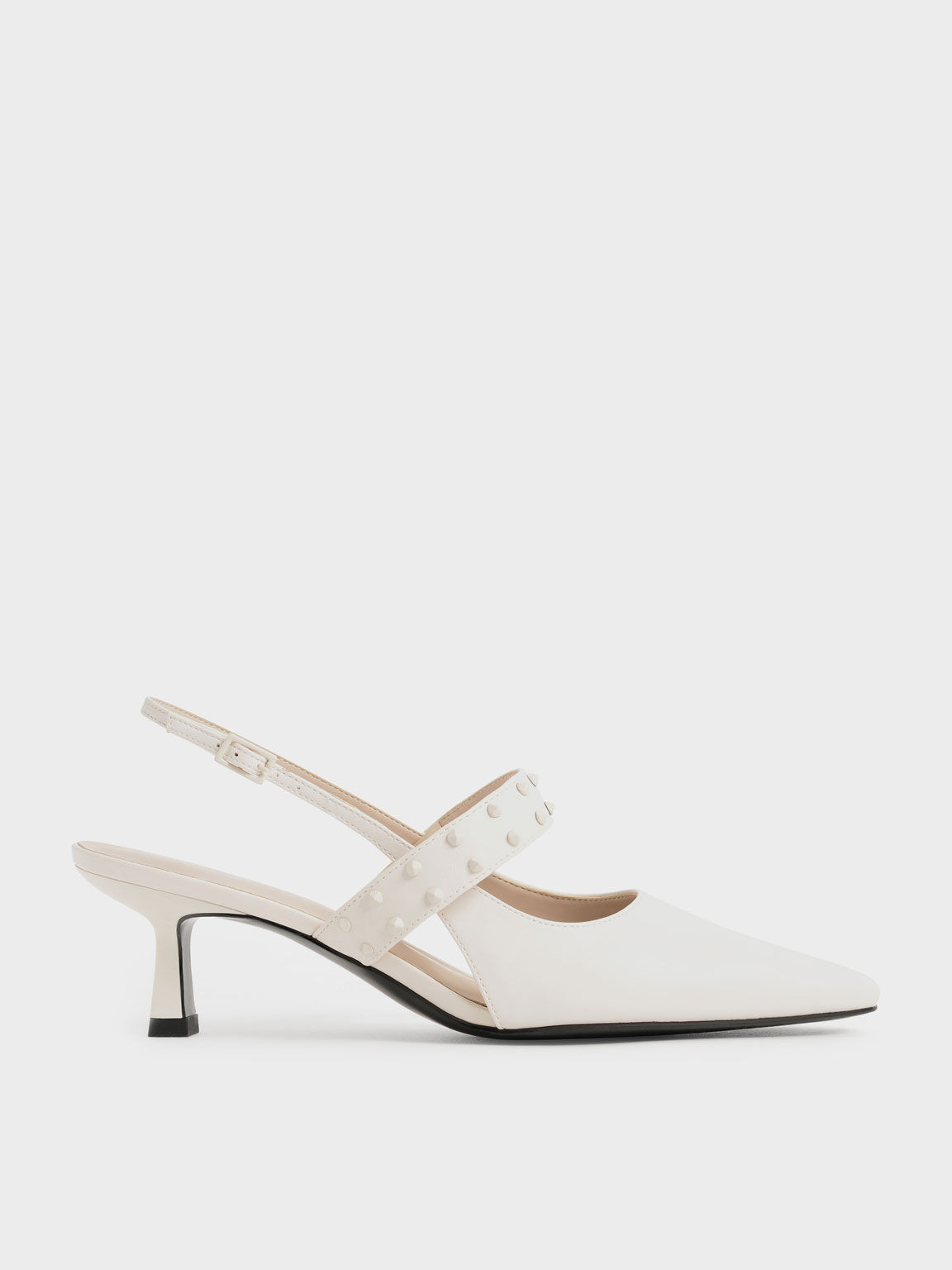 Charles and keith on sale studded pointed slingbacks