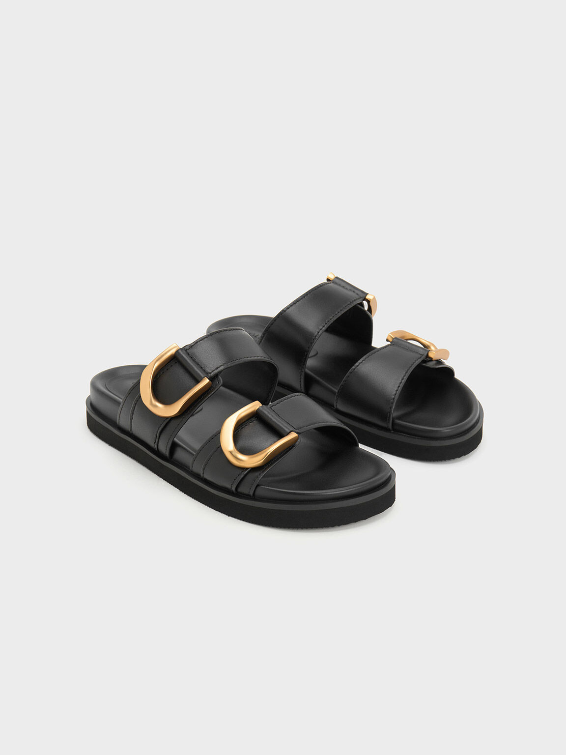 Buckle slides hotsell sandals