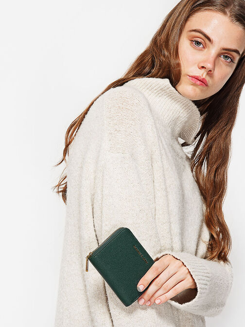 Cartera Cuadrada Básica, Verde, hi-res
