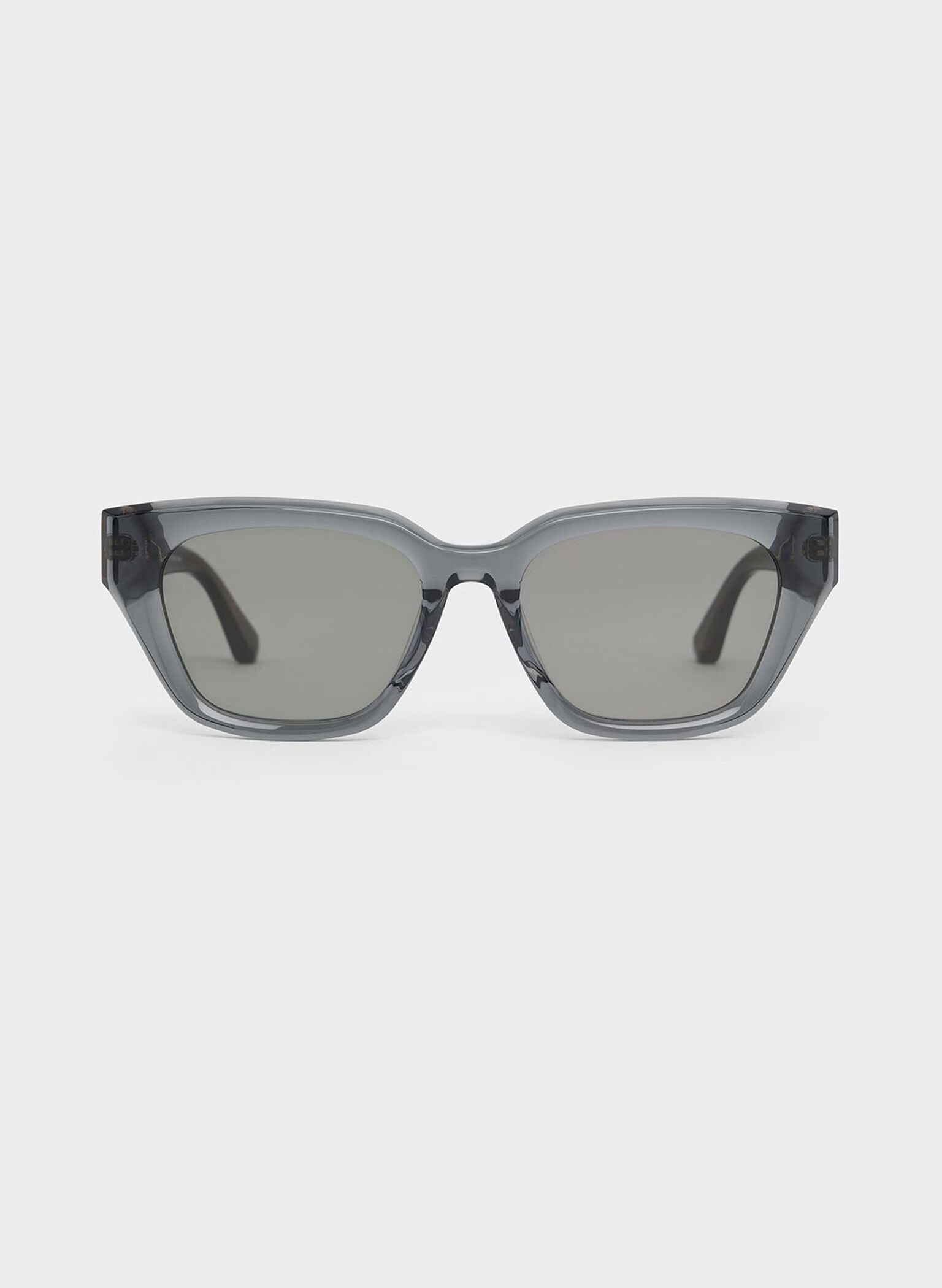 Recycled Acetate Cat-Eye Sunglasses, Navy, hi-res