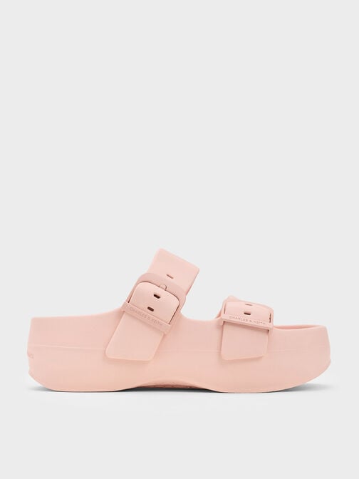 Bunsy 雙帶厚底拖鞋, 粉紅色, hi-res