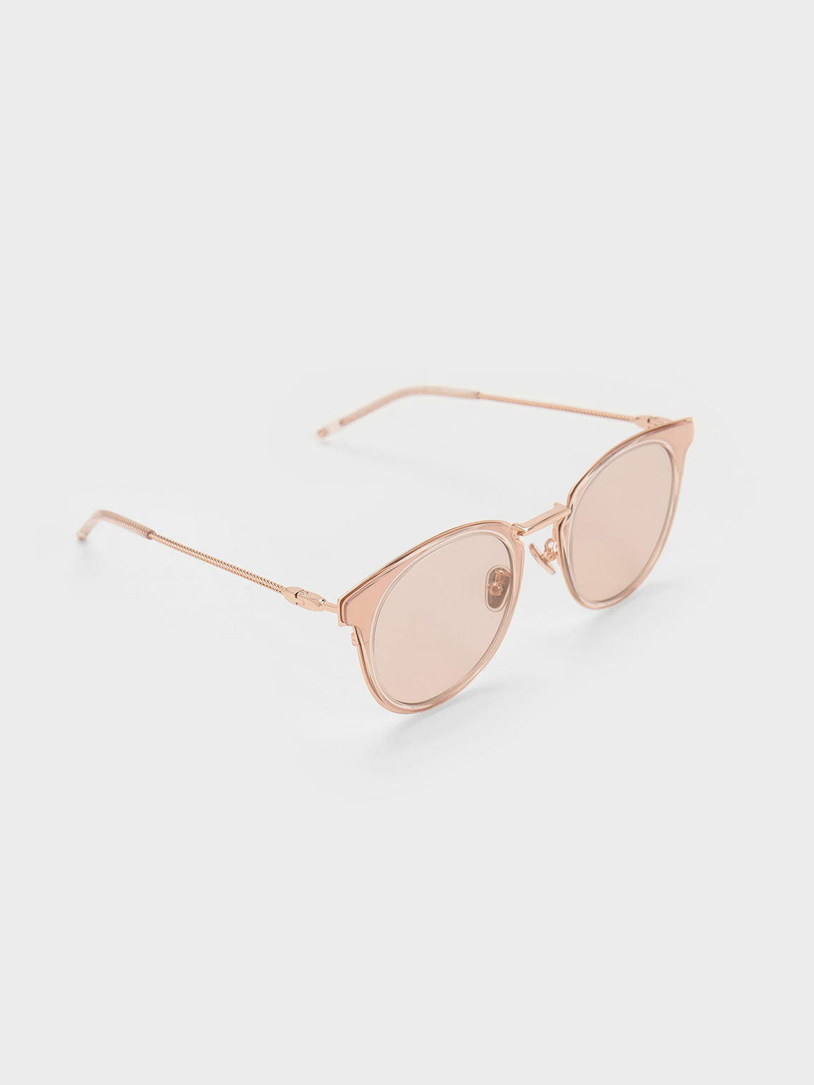 Oval Recycled Acetate Sunglasses, Pink, hi-res