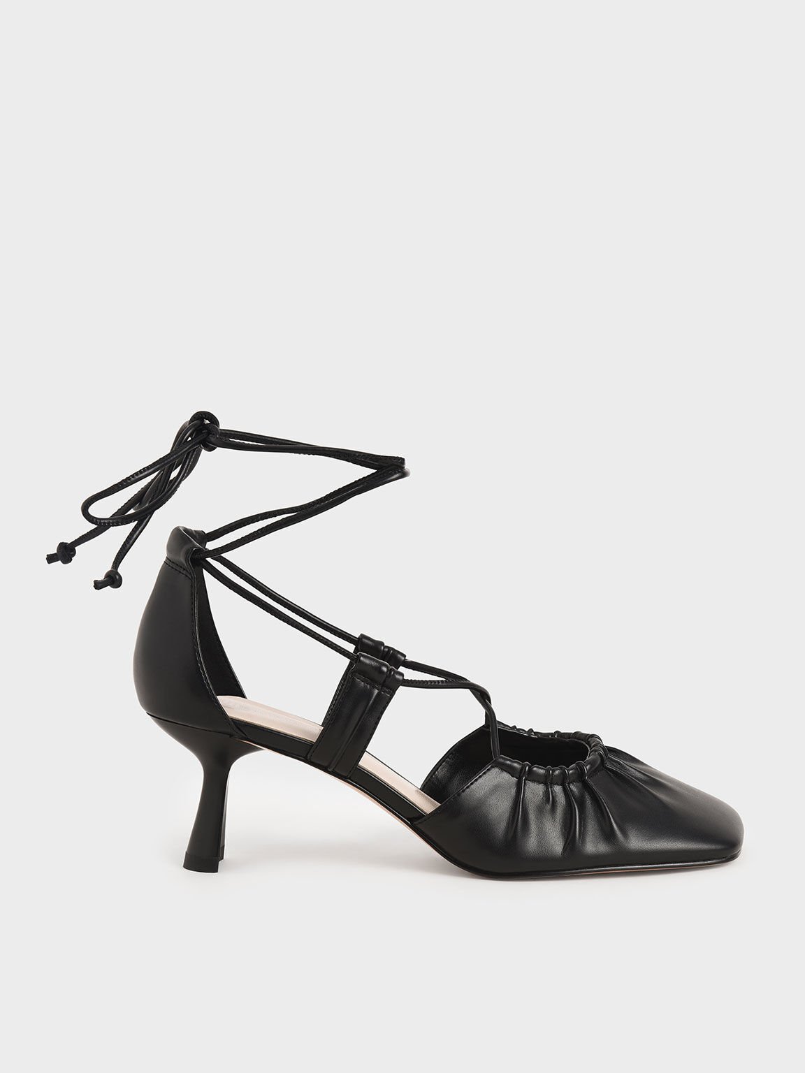Ankle tie heels Clearance