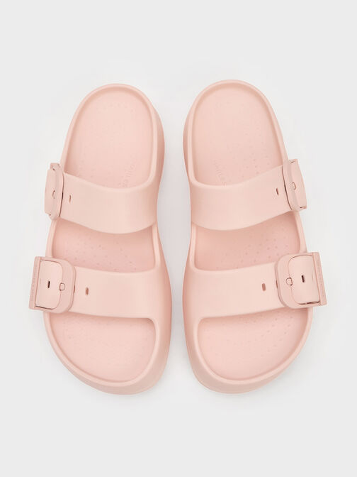 Bunsy Double-Strap Sports Sandals, Pink, hi-res
