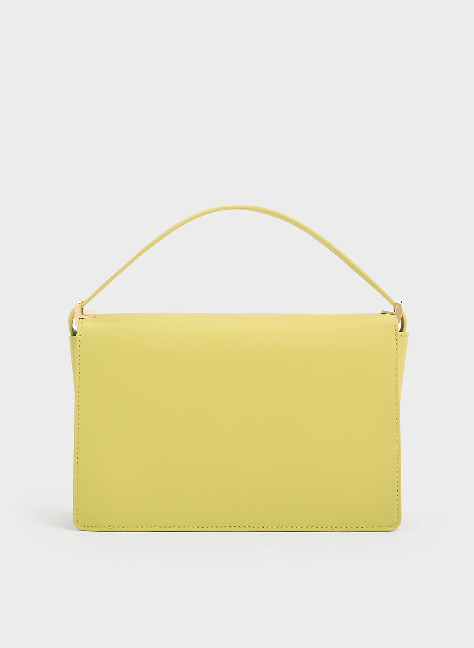 Bolso de cuero y rafia, Verde lima, hi-res