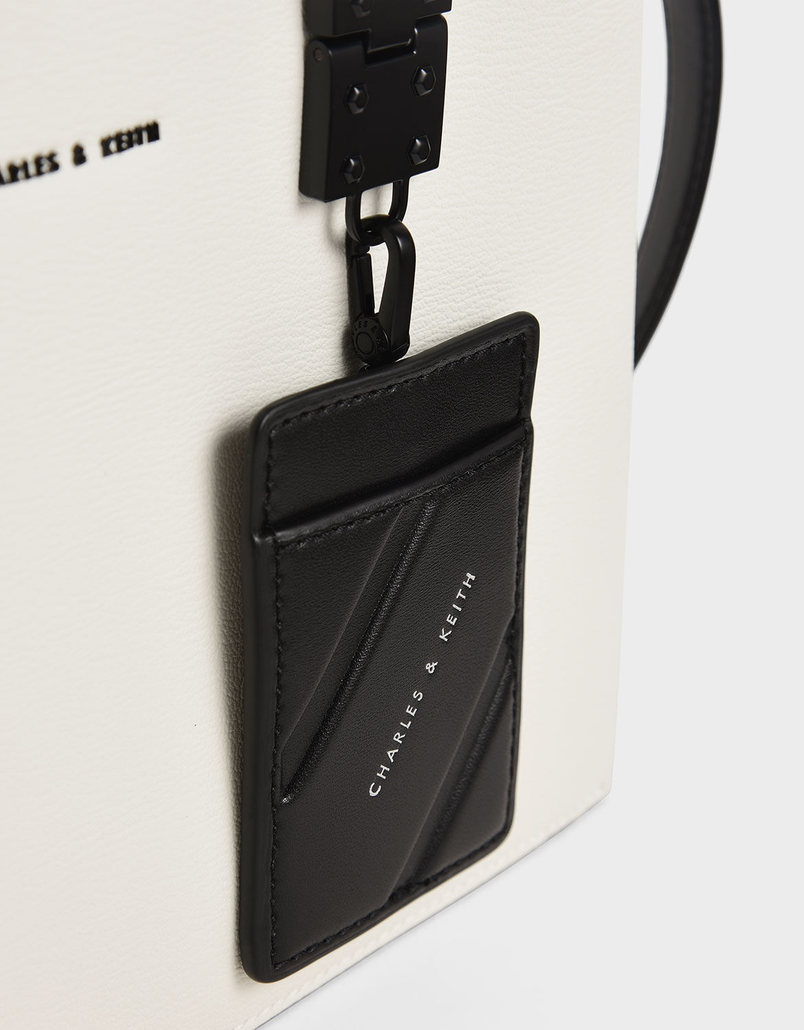 Cameron Double Top Handle Bag White