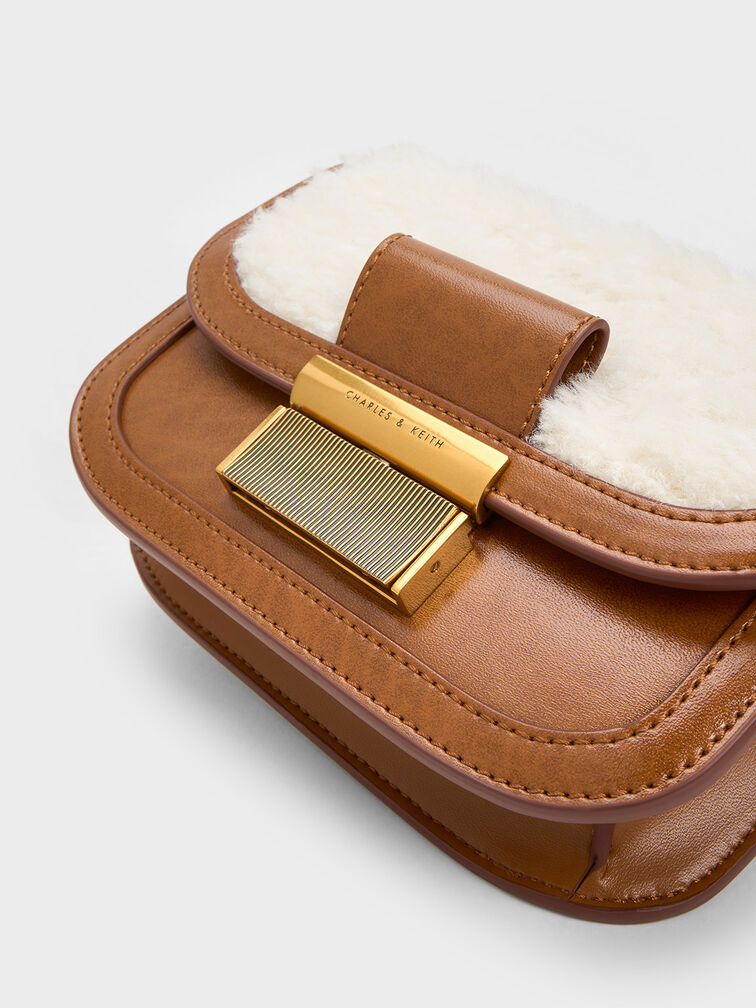 Charlot Furry Chain Strap Bag, Multi, hi-res