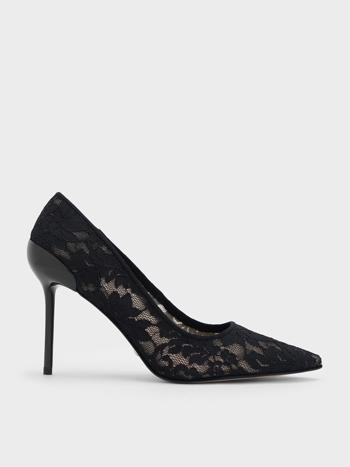 Lace closed toe heels on sale