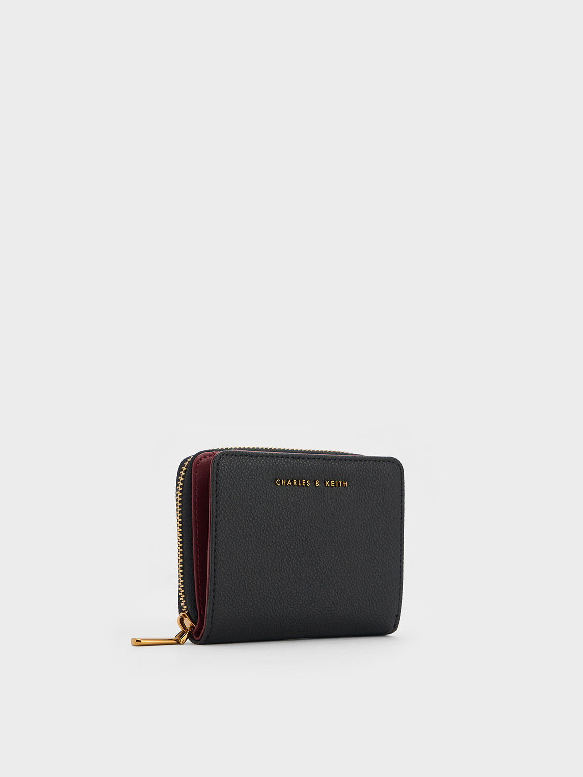 Classic Zip Mini Wallet, Black, hi-res