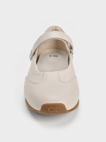 Jace Leather Mary Janes, Chalk, hi-res