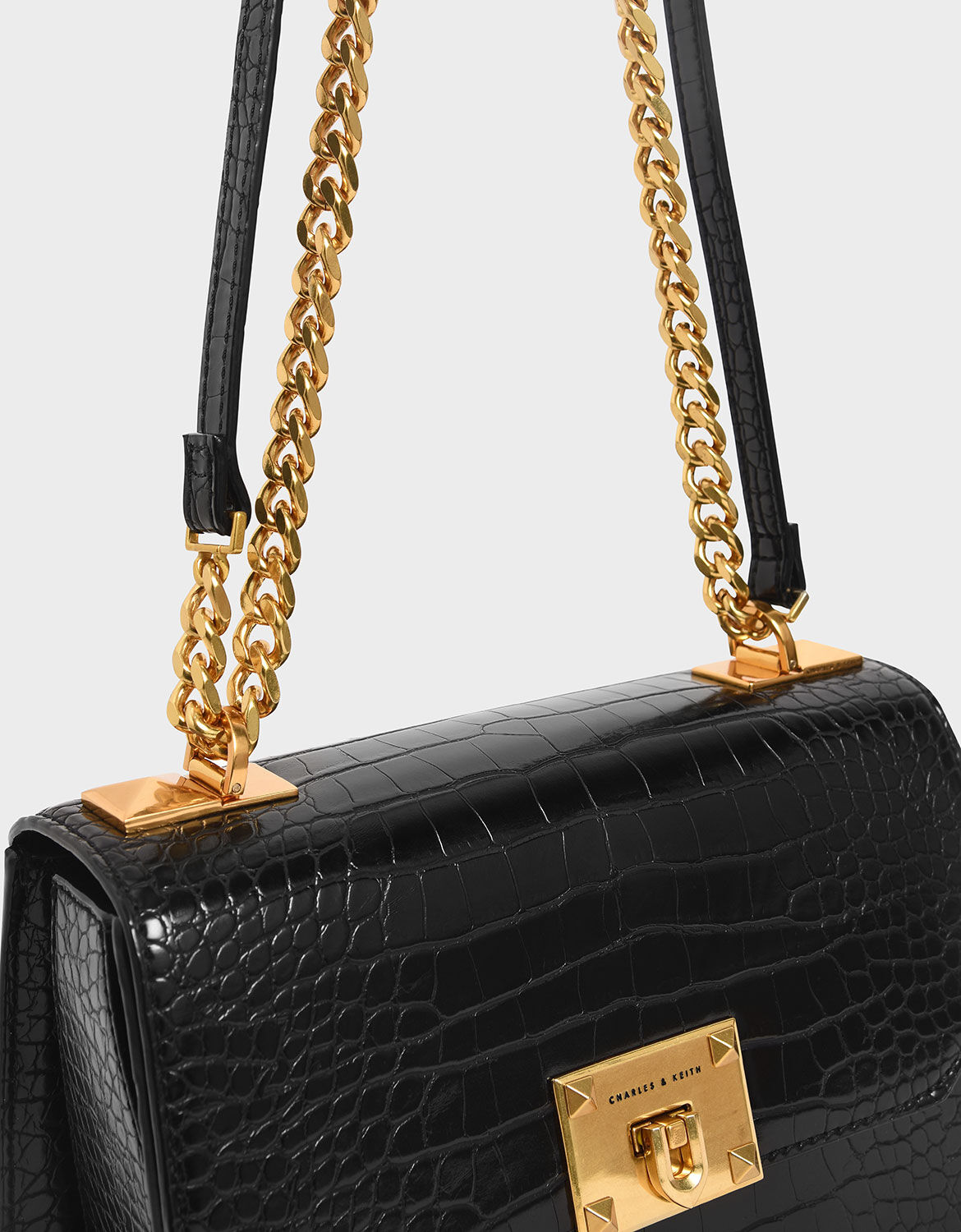 charles and keith nylon strap crossbody bag