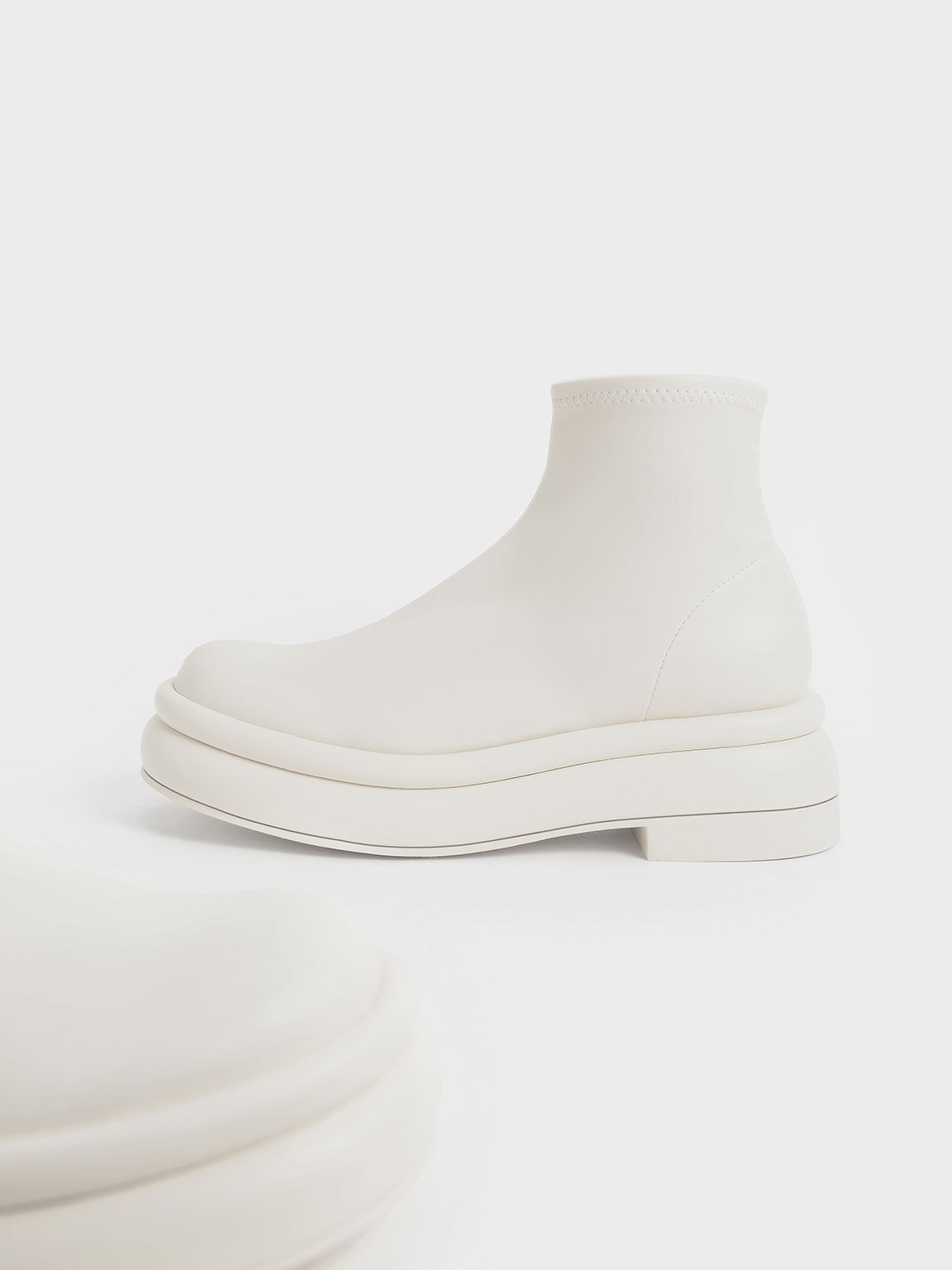 Nola Slip-On Ankle Boots​, Chalk, hi-res