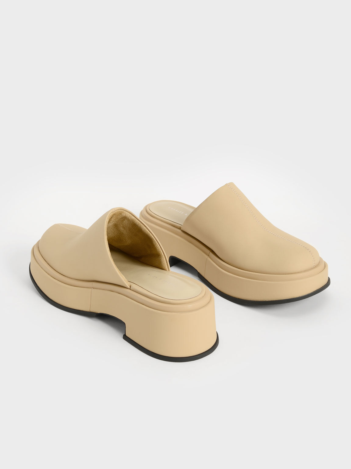 Platform Clogs, Yellow, hi-res
