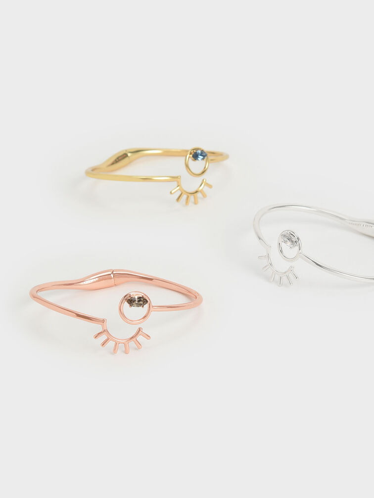 Swarovski® Crystal Cuff Bracelet, Rose Gold, hi-res