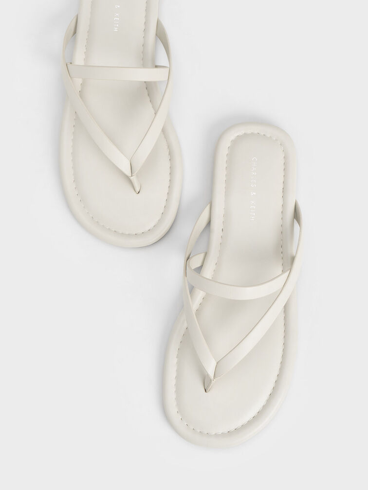 Sandalias con tiras, Blanco tiza, hi-res