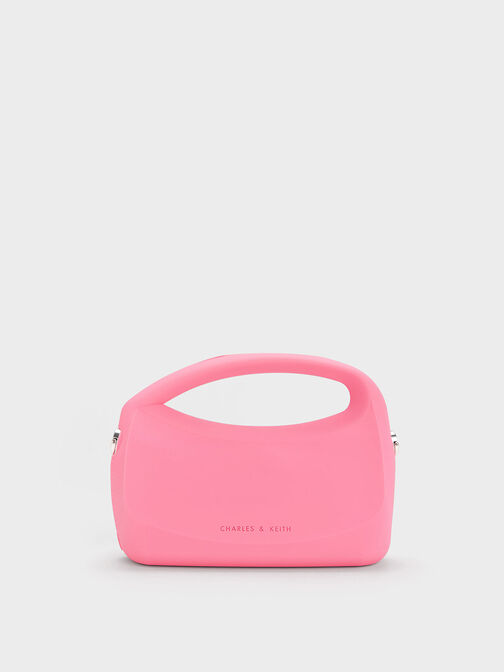 Pink Braided Strap Card Holder - CHARLES & KEITH US