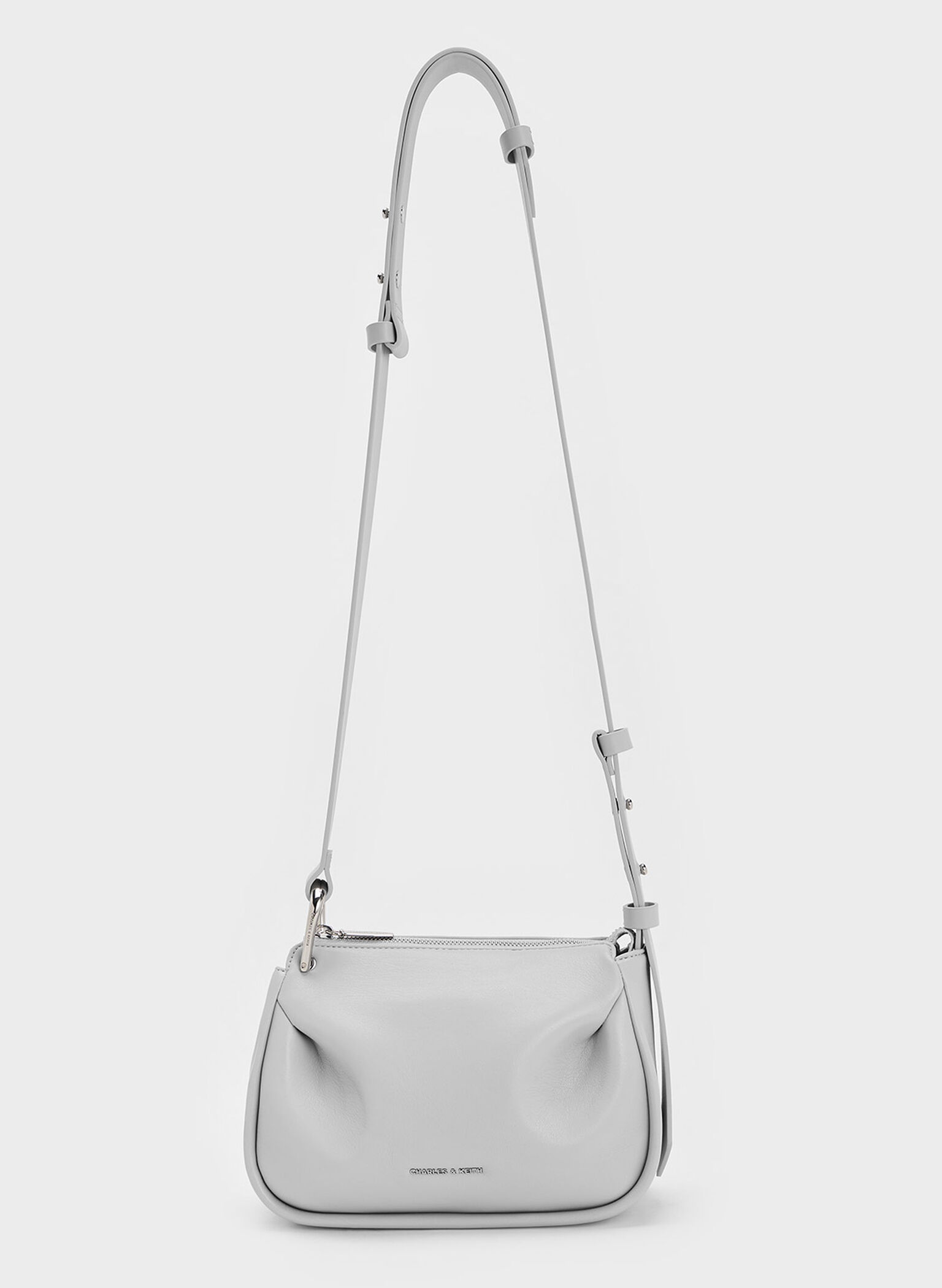 Lumen Padded Crossbody Bag, Grey, hi-res