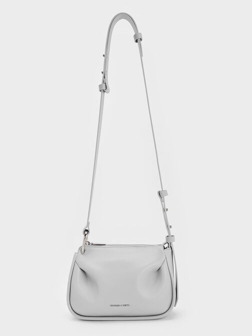 Lumen Padded Crossbody Bag, Grey, hi-res