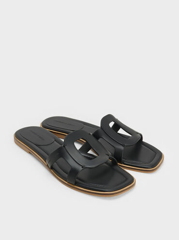 Easley Sandalias con abertura, Negro, hi-res