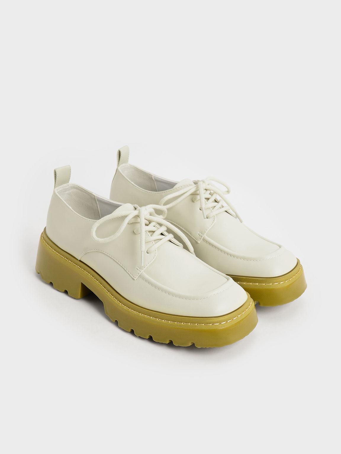Billie Chunky Brogues, Chalk, hi-res