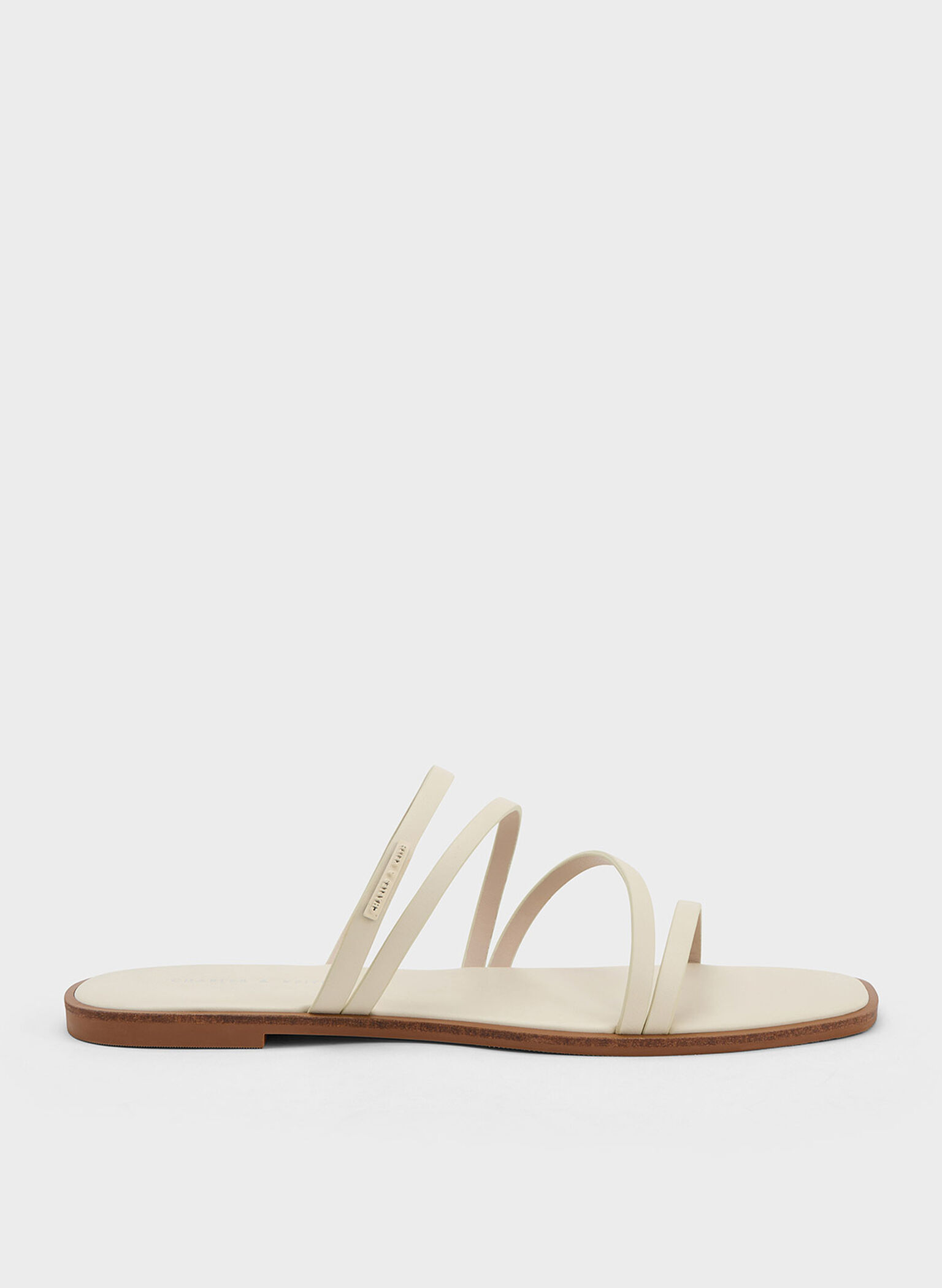 lliana Strappy Slide Sandals, Chalk, hi-res