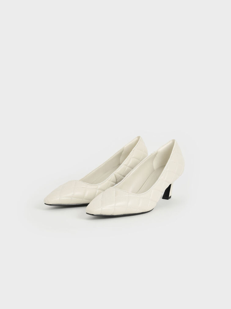 Quilted Pumps, Chalk, hi-res