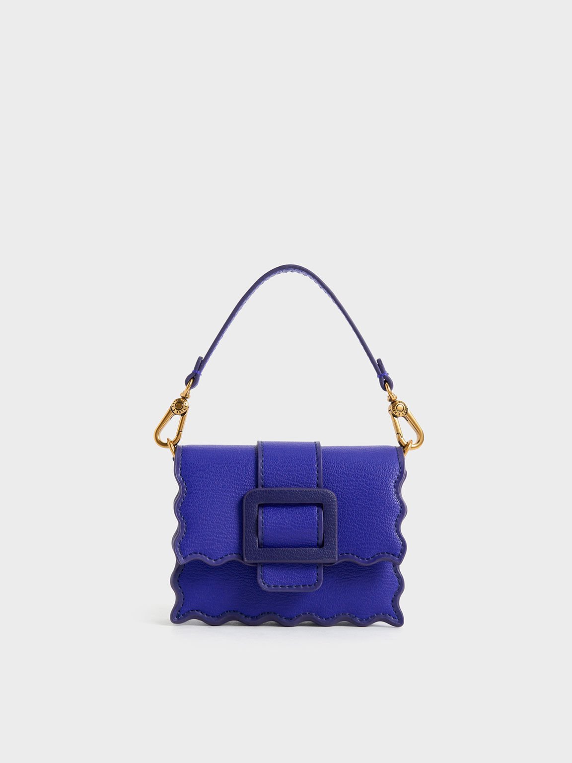 Waverly Scallop-Trim Mini Bag, Cobalt, hi-res