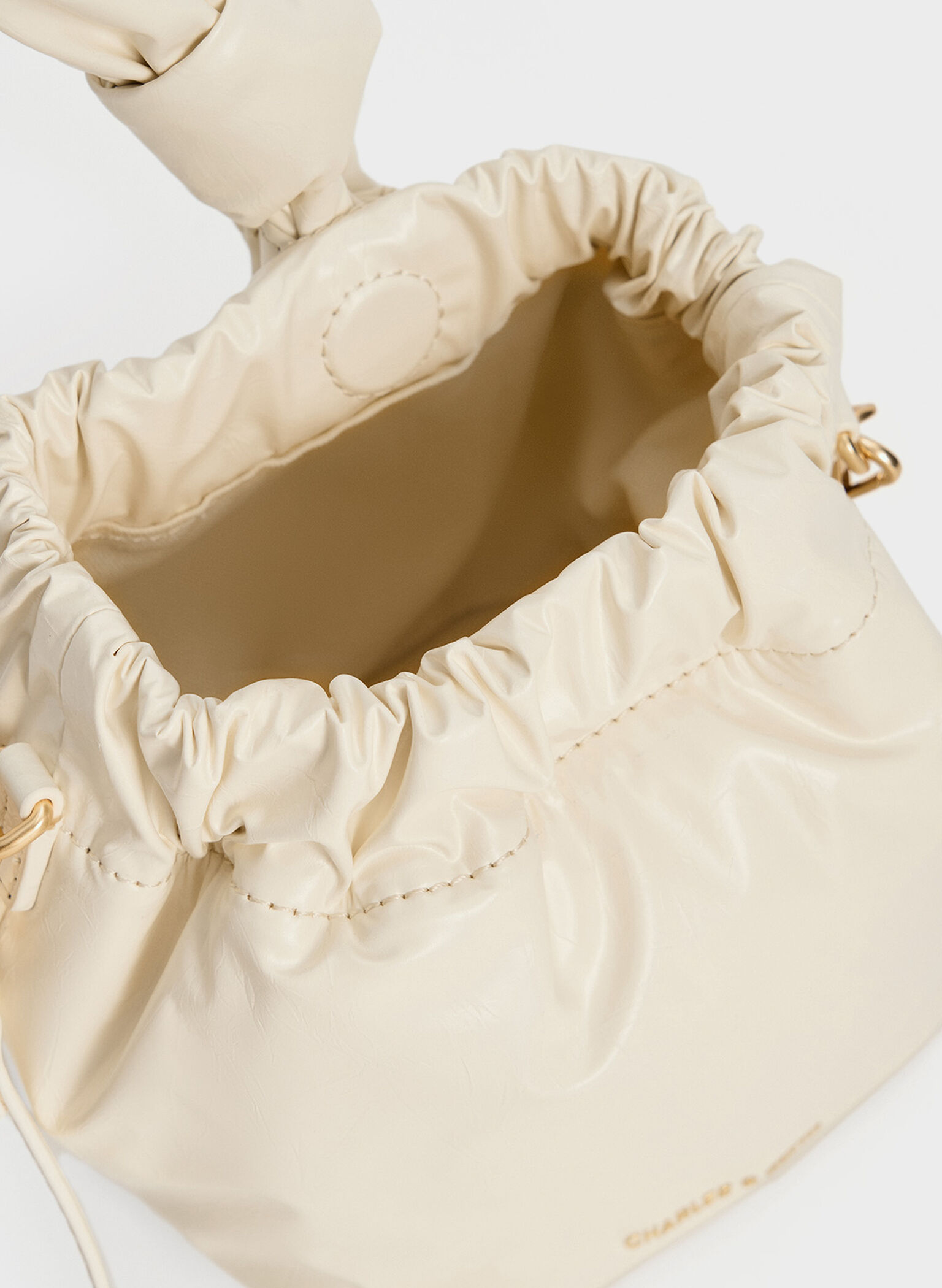 Caia Knotted Dumpling Bag, Cream, hi-res
