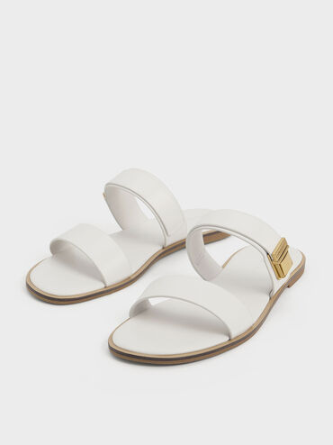 Dove Double-Strap Sandals, Chalk, hi-res