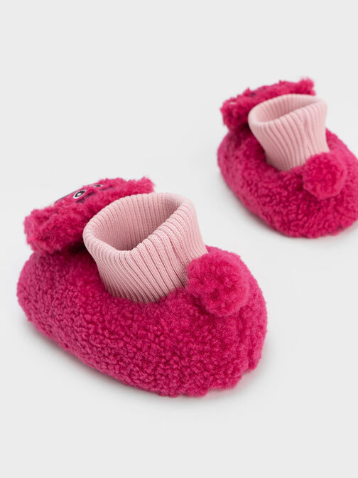 Baby Girls' Lotso Furry Sock-Knit Boots, Pink, hi-res