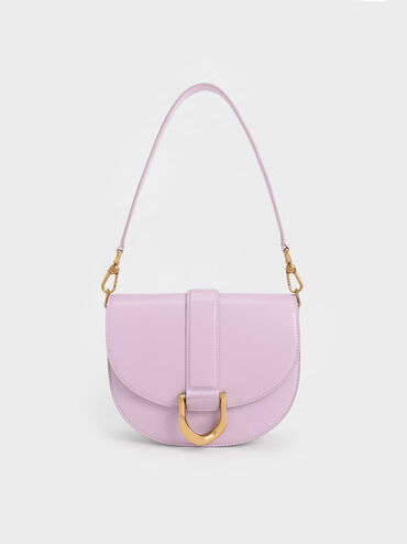 Gabine Saddle Bag, Lilac, hi-res