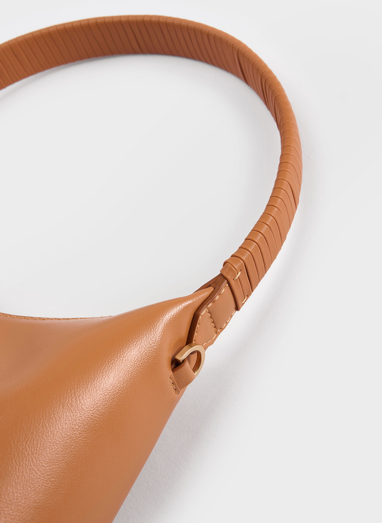 Bolso de hombro Simone, Marrón rojizo, hi-res