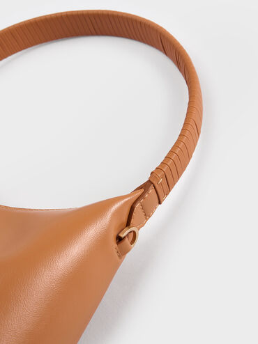 Bolso de hombro Simone, Marrón rojizo, hi-res