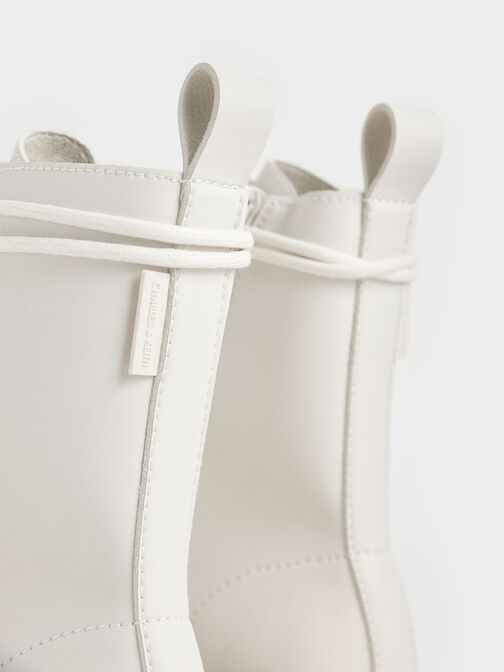 Gripped Soles Combat Boots, Chalk, hi-res