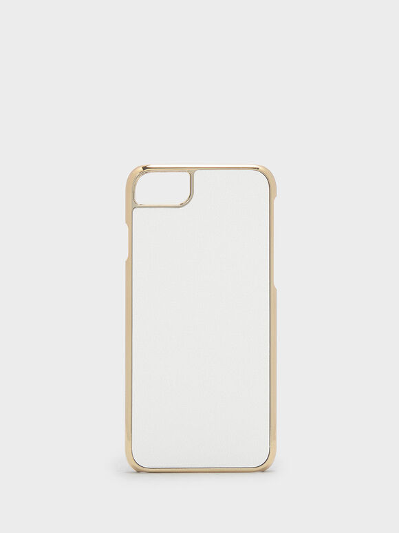 iPhone 7 / 8 皮革手機殼, 白色, hi-res