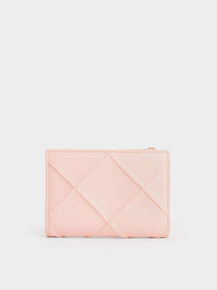 Light Pink Eleni Quilted Wallet - CHARLES & KEITH PA