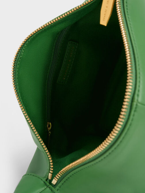 Daki Chain Handle Hobo Bag, Green, hi-res