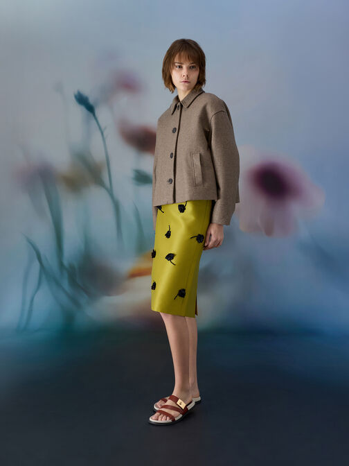 Aelin Canvas Metallic-Buckle Strappy Sandals, Multi, hi-res