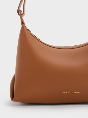 Aurelie Trapeze Hobo Bag, Tan, hi-res