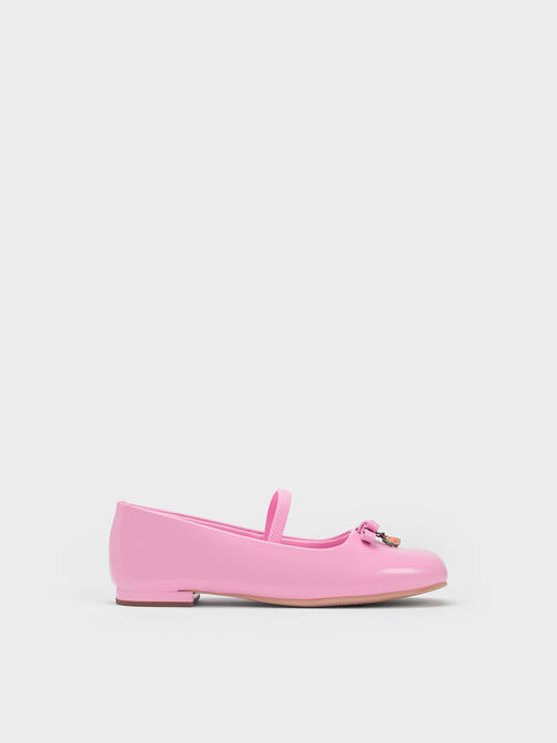 Girls' Judy Hopps Patent Ballerinas, Pink, hi-res