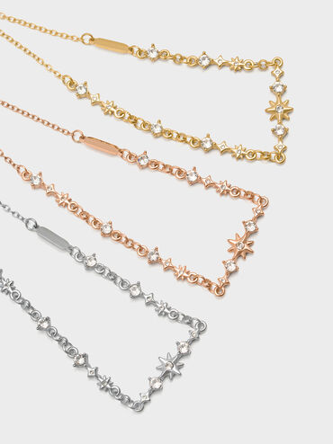 Everest 繁星水晶手鍊, 玫瑰金, hi-res