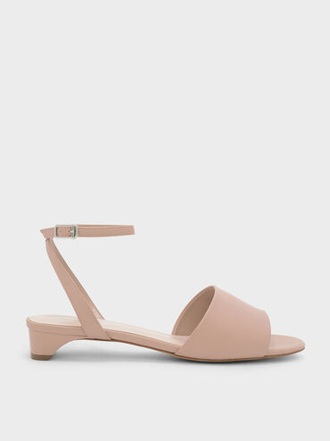 Ankle Strap Sandals, Nude, hi-res