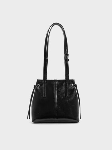 Bolso Tote Noane con Asas Alargadas, Noir, hi-res