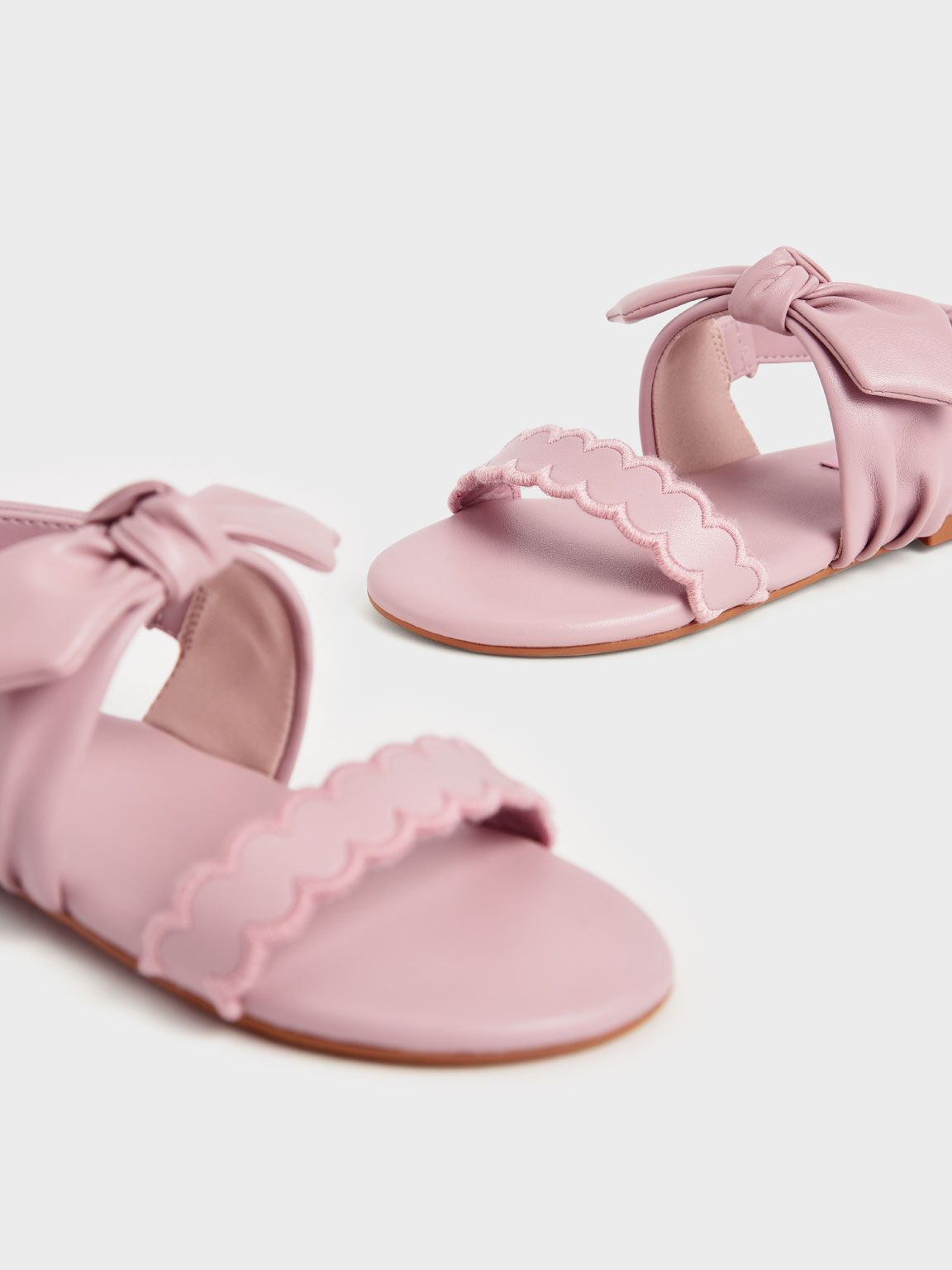 兒童扭結瑪莉珍涼鞋, 粉紅色, hi-res