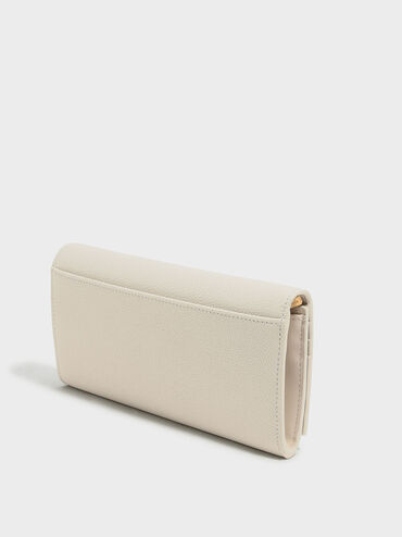 Basic Long Wallet, Ivory, hi-res