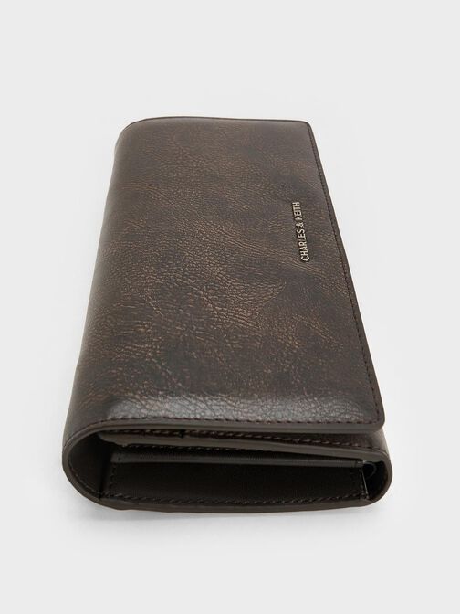 Sloane Long Wallet, Dark Brown, hi-res