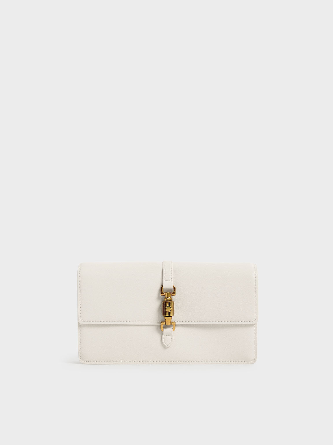 Atlas Front-Flap Long Wallet, Cream, hi-res