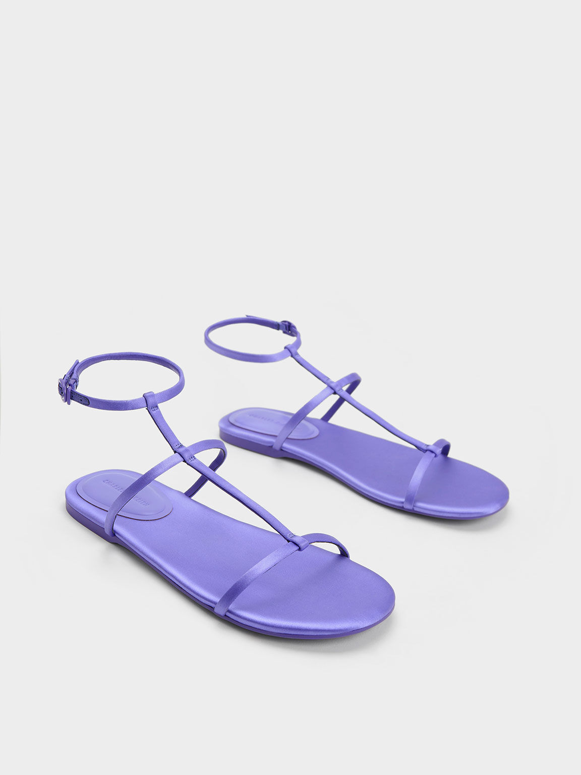 Purple hot sale flat sandals