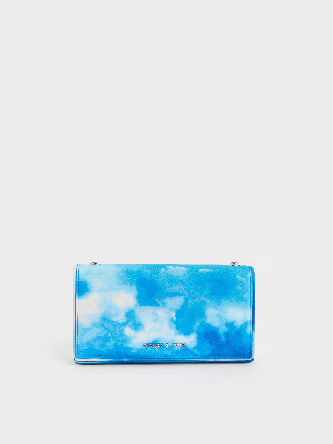 Cloud-Print Quilted Pouch, Multi, hi-res